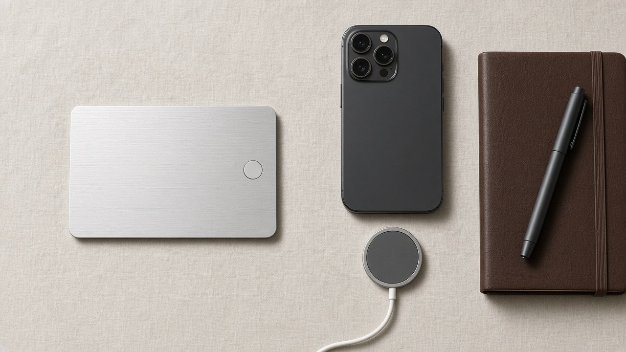 What's in the box: the Sottile Card and its accessories (concept render)